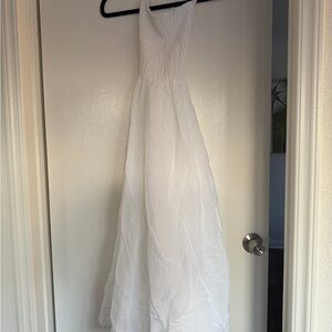 Aritzia Wilfred White Halter Dress! Size small.